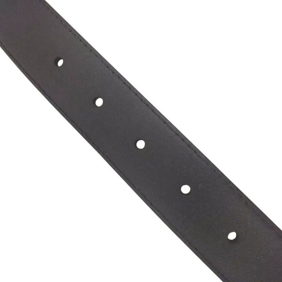 390199AX (S2) Burberry Belt Buckle 105cm Black Leather main image 4